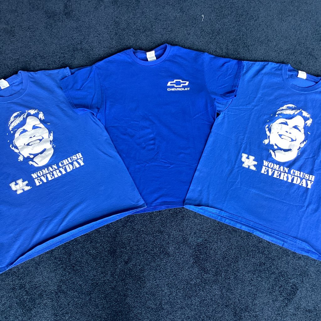 Bundle Of Three Blue University Of Kentucky TShirts  ML
